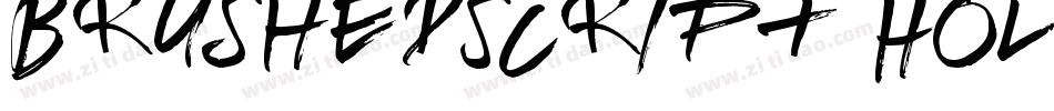 BrushedScript Hollow字体转换